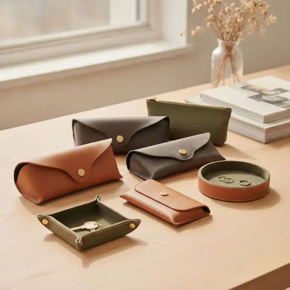 Premium leather eyewear cases and accessories